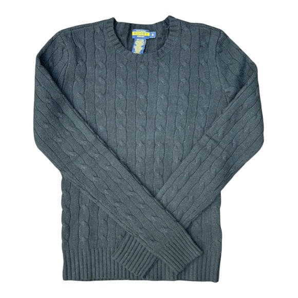 Ralph Lauren Sweaters - Ralph Lauren Black Rugby Cable Knit Sweater